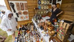 Puesto de venta en una edici�n anterior de la Mostra da Oler�a de Bu�o