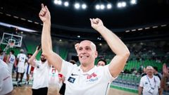 El entrenador del Leyma B�squet Coru�a, Carles Marco, tras ganar el bronce europeo sub-20 con Espa�a.<br />�<br />�<br />�<br />