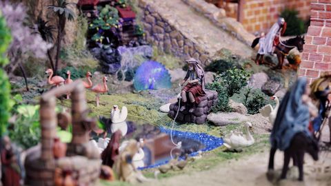 Inauguraci�n del bel�n del cuartel de Atocha