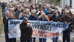 Protesta de vecinos en Lugo contra el asalto a viviendas