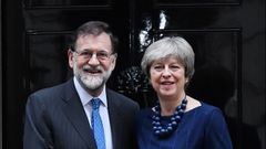 Theresa May certifica su apoyo a Rajoy en Catalu�a