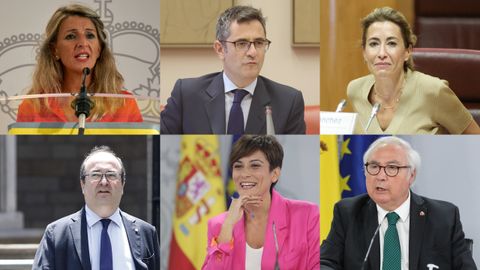 Yolanda Daz, Flix Bolaos, Raquel Snchez, Miquel Iceta, Isabel Rodrguez y Manuel Castells participarn en la mesa de dilogo de Catalua