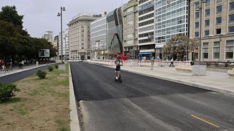 Contin�an las obras en los Cantones de A Coru�a