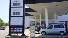 Precios ayer en una de las gasolineras m�s baratas de la ciudad de Lugo