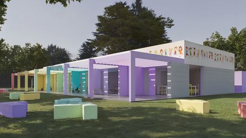 Infograf�a de la escuela infantil municipal que proyecta el Concello de Ver�n.