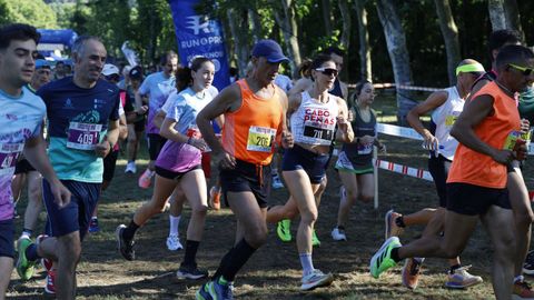 Leiro celebra 41 historias de su carrera popular.La zona de O Salgueiral fue el eje de la clsica de O Ribeiro