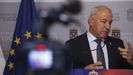 Jos Tom, tras la reunin con los diputados de su partido.