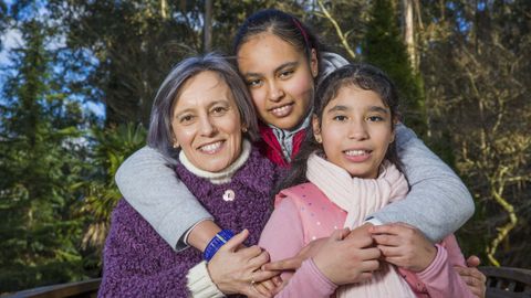 Rosario adopt a Anglica y Alejandra en Mxico