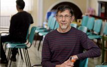 Francisco Díaz instantes antes de la asamblea anual de socios de la entidad. 