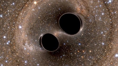 Simulaci�n de dos agujeros negros