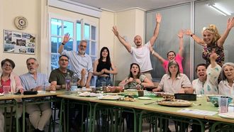 Imagen de grupo en una de las actividades organizadas por la asociacin Italici di Viveiro, que fomenta el intercambio con Italia