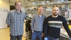 Investigadores de la USC de izquierda a derecha: Samuel Seoane, Rom�n P�rez-Fern�ndez y Leando �vila