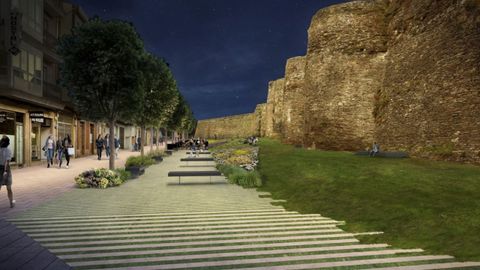 Reproducci�n de c�mo quedar� A Mosqueira cuando sea peatonal y el cambio de iluminaci�n