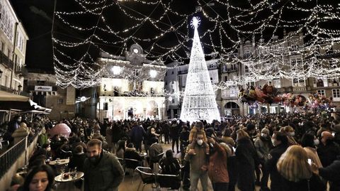 Encendido de las luces de Navidad en Ourense