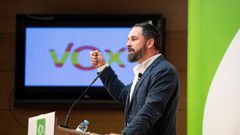 El presidente de Vox, Santiago Abascal, critica la posici�n de Ciudadanos con su partido