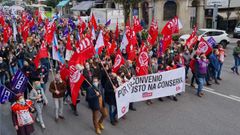 Lostrabajadores de la conserva protestan en Vigo