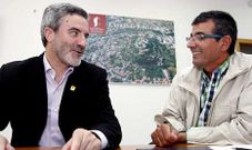 Los alcaldes de Monforte (izquierda) y Sober, en un acto conjunto celebrado el pasado a�o.