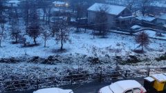 A Ca�iza amanece con nieve