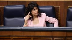 La ministra de Igualdad, Ana Redondo, a finales de abril en el Congreso