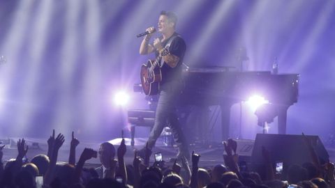 Alejandro Sanz durante su concierto del 2016 en el Coliseum de A Corua.
