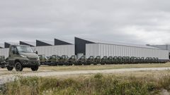 Veh�culos militares elaborados por la ourensana Rodr�guez L�pez Auto y que se encuentran en el pol�gono de San Cibrao das Vi�as de Ourense