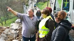Ana Rivas visita las obras de reparaci�n de los da�os causados por el temporal