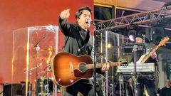 Fonsi en la fiesta de ayer de Wofco por Conxemar
