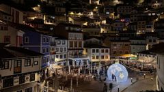 Iluminacin navidea en Cudillero