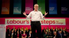 Keir Starmer, en un acto en Purfleet, Essex