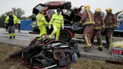 Fallecen siete personas en un accidente de tr�fico en Figueres