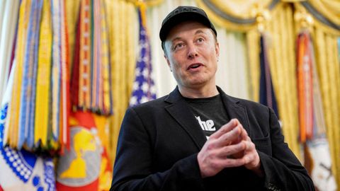 Elon Musk, en la Casa Blanca, durante su despedida de la Administración Trump