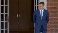 El presidente del Gobierno, Pedro Snchez, en la Moncloa la semana pasada.