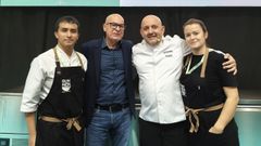 Representantes de la Diputacin y el sector agroalimentario y de la restauracin coruesa, en el Forum Gastronmico de Barcelona