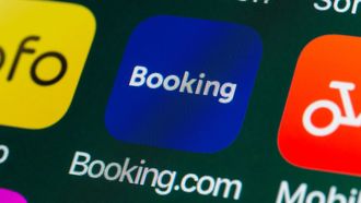 La aplicaci�n�de Booking en un tel�fono m�vil