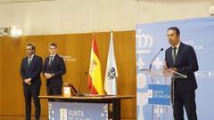 Alfonso Villares, durante el acto de toma de posesi�n este martes en Lugo