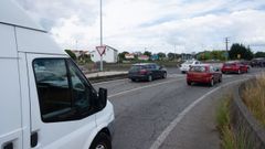 Rotonda de Basanta, donde ocurri&oacute; el accidente esta tarde.