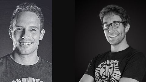 Agust�n Arg�ello (izquierda) es Simba y Pitu Manabens (derecha) es Scar.