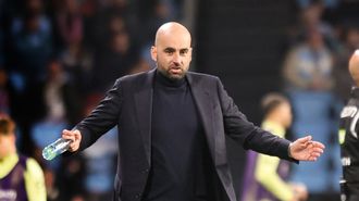 El entrenador del Celta, Claudio Gir�ldez, durante el partido frente al Mallorca de este domingo en Bala�dos.
