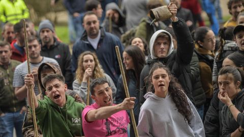 Protesta en Oviedo de ganaderos y agricultores