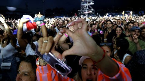 El p�blico vibr� y bail� al ritmo de las canciones cl�sicas del cantante caribe�o.