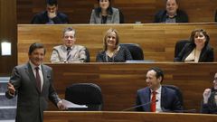 Javier Fern�ndez, en la Junta. /ARMANDO �LVAREZ