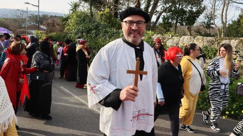 Comitiva que acompa�� al �so en Abanqueiro