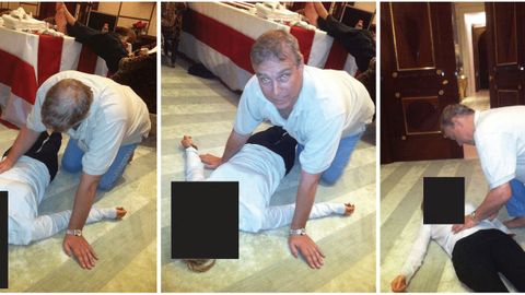 Nuevas im&aacute;genes del expr&iacute;ncipe Andr&eacute;s en los documentos de Epstein