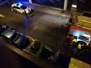 Incendio de un contenedor en la calle San Roque, en Lugo