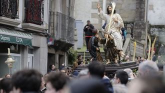 La primera gran procesi�n en Viveiro, en el Domingo de Ramos