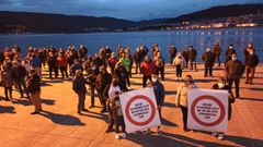 Concentraci�n en Laxe, el pasado mes de noviembre