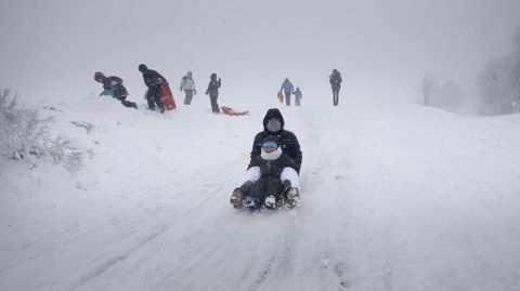Nieve en O Cebreiro.