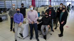 Investigadores del grupo Varpa del Citic encargados de uno de los proyectos sobre el covid