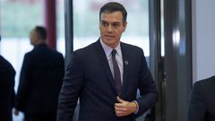 El presidente del Gobierno espa�ol en funciones, Pedro S�nchez, a su llegada a la ceremonia de apertura de la 25 Conferencia de las Partes del Convenio Marco de Naciones Unidas sobre Cambio Clim�tico (COP) 