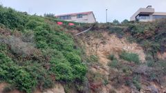 Acantilado en el arenal de O Xunqueiro